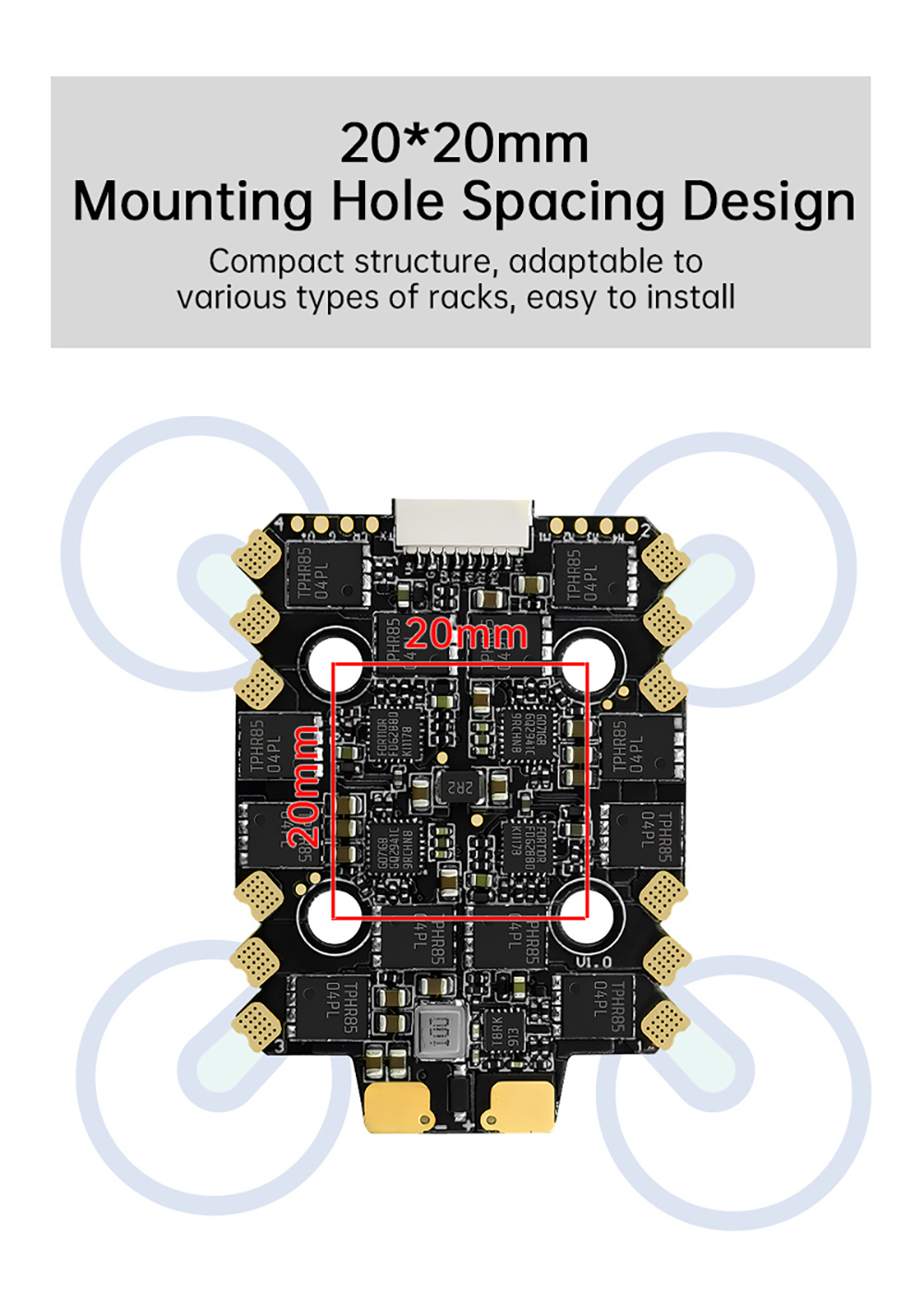 20x20mm-SEQURE-E70-G1-70A-2-8S-BLHeli_32-128K-4In1-Brushless-ESC-fuumlr-Freestyle-RC-FPV-Racing-Dron-2014425-5